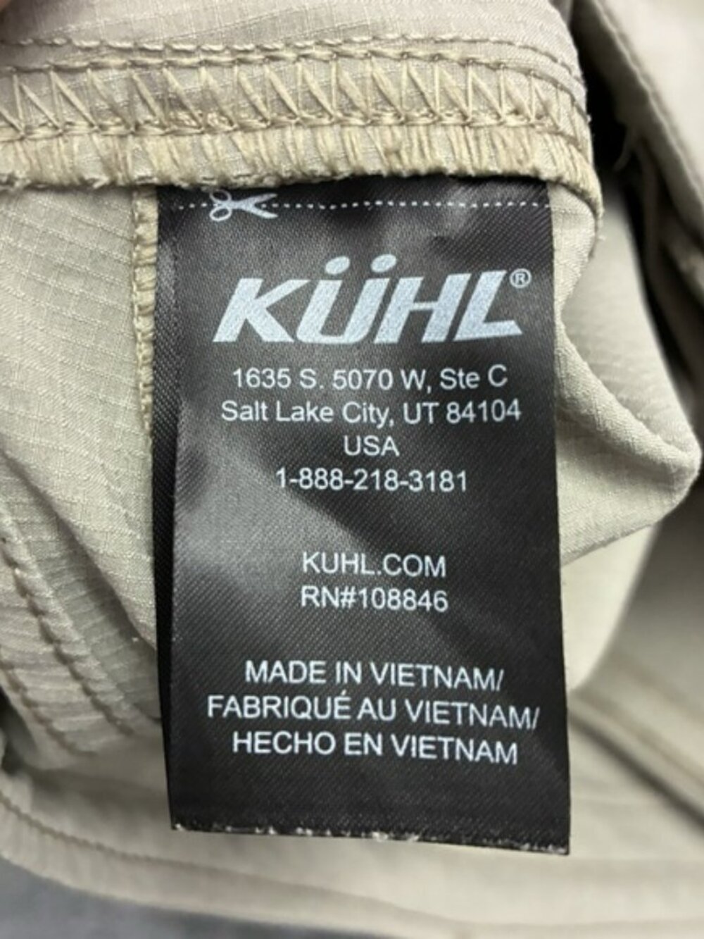 Kuhl Shorts Womens 12R Beige Free Range Cargo Outdoor Hiking Utility Summer - Picture 4 of 11